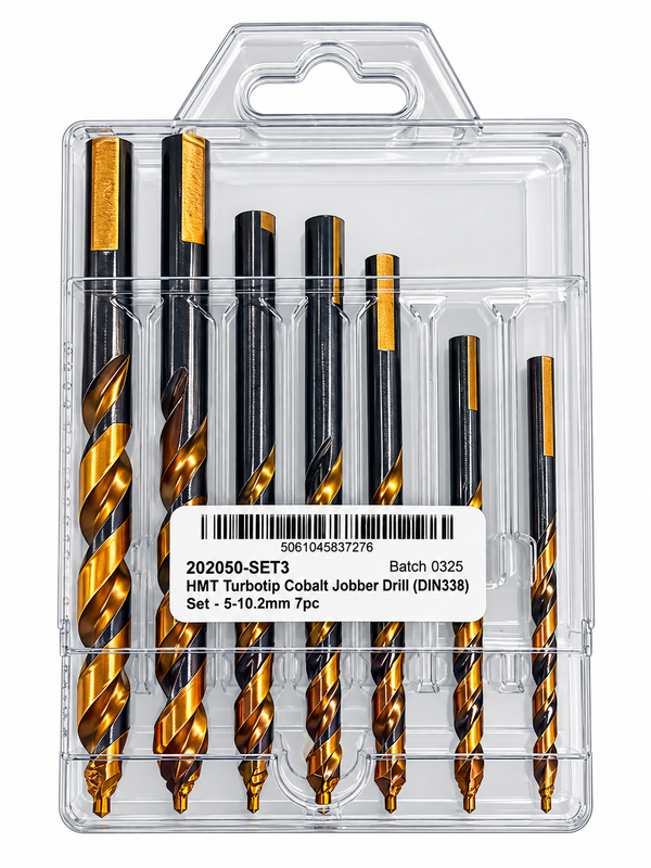 HMT 202050-set3 7pc Cobolt Turbotip Jobber Drill Set