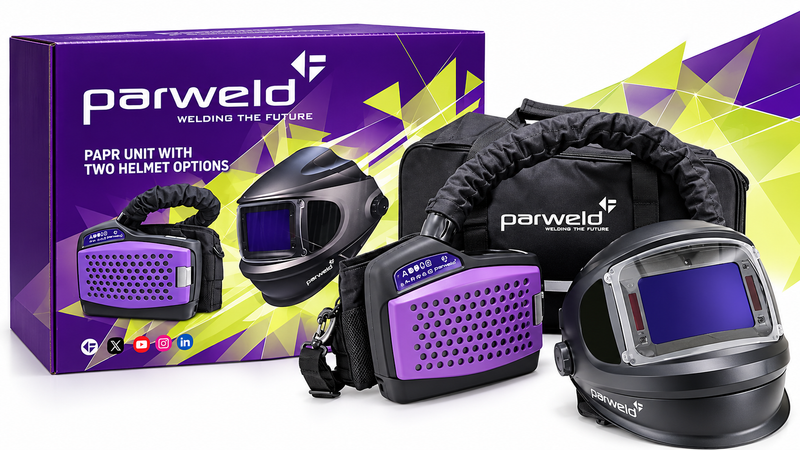 Parweld PAPR Air Fed Welding Helmet & Respiratory Protection System