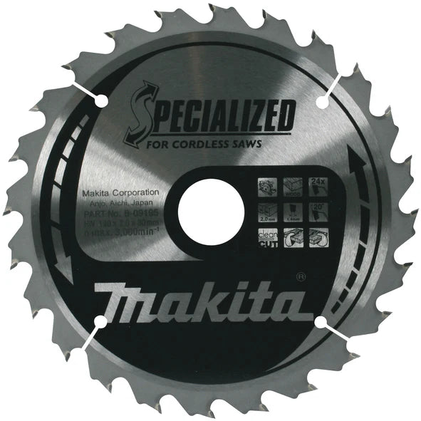 Makita B-62985 TCT Saw Blade 165X20X25T for Wood