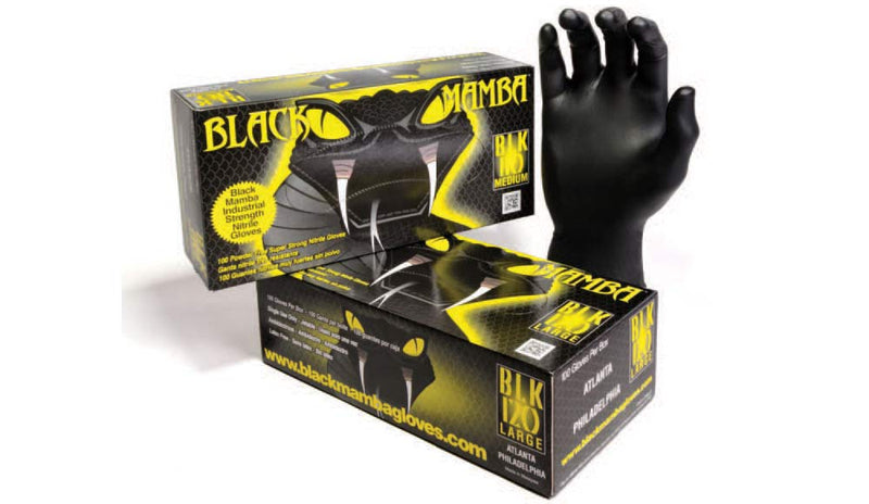 Black Mamba Tough Disposable Nitrile Gloves Size 10 XL (100 Box)