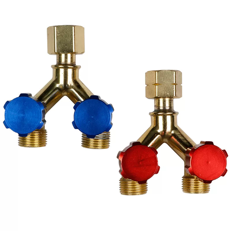 Parweld Gas Double Outlet Connector Y piece (Twin Pack)