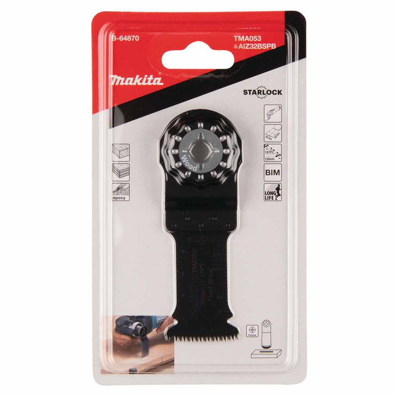 Makita B-64870 Starlock Wood Cutting Multi Tool Blade 32mm