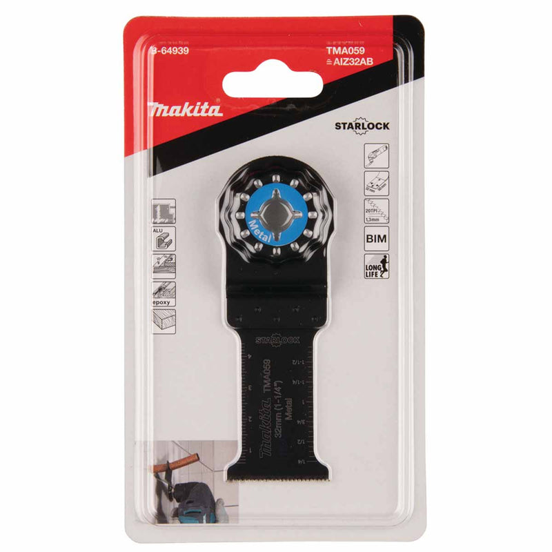 Makita B-64939 Starlock Metal Cutting Multi Tool Blade 32mm