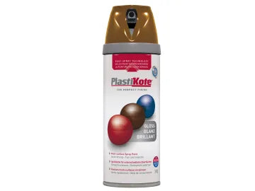 Plastikote Chestnut Brown Gloss Spray Paint 400ml