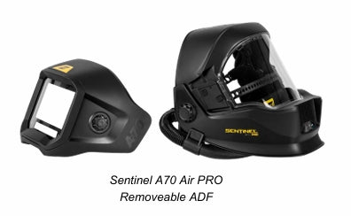 Esab SENTINEL A70 AIR PRO Flip-Up Welding Helmet With EPR-X1 PAPR SYSTEM
