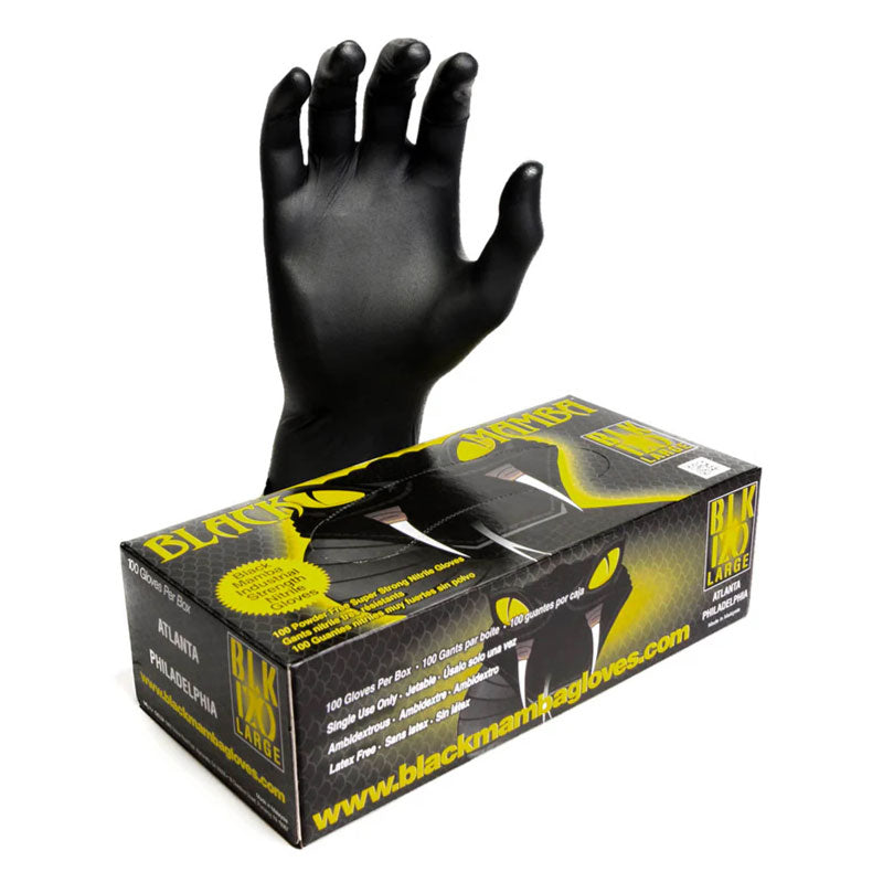Black Mamba Tough Disposable Nitrile Gloves Size 10 XL (100 Box)