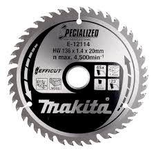 Makita E-12114 Efficut TCT Circular Saw Wood Blade 136 x 20mm 45T