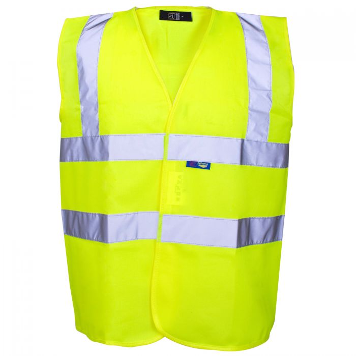 Supertouch Hi Viz Yellow Waistcoat Vest