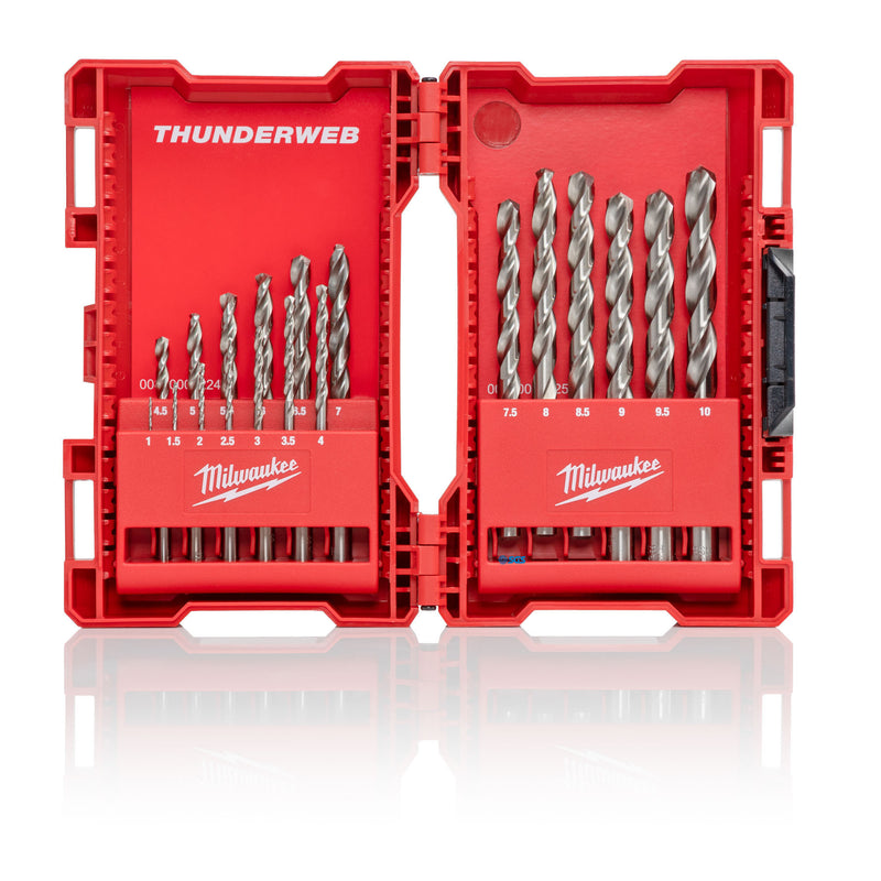 Milwaukee 1-10mm Drill Set hss Tin coated 19pc 4932493869