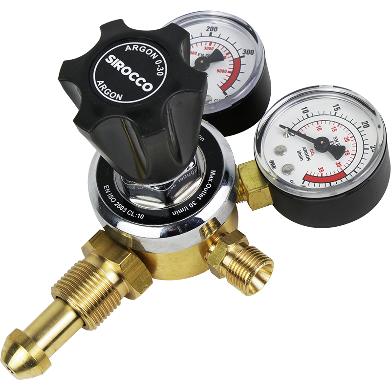 Parweld Argon Gas Regulator Twin Gauge 700123