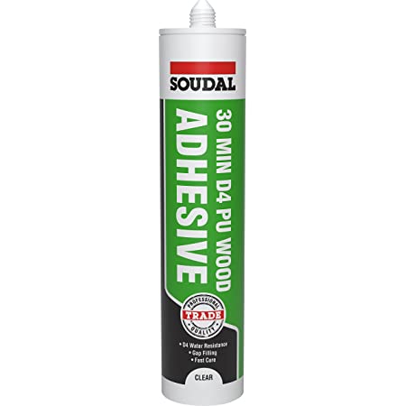 Soudal 30 min D4 PU Wood Adhesive Clear 290g