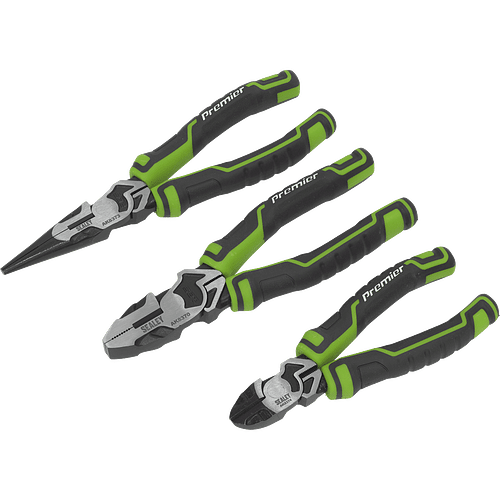 Sealey AK8376HV 3 Piece Hi Vis Plier Set