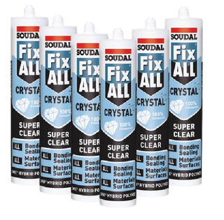 Soudal Fix All Silicone High Tack SMX Sealant Strong Bond Adhesive Polymer
