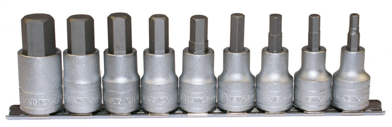 Teng M1212 1/2" Drive Hex Bit Metric Socket Set