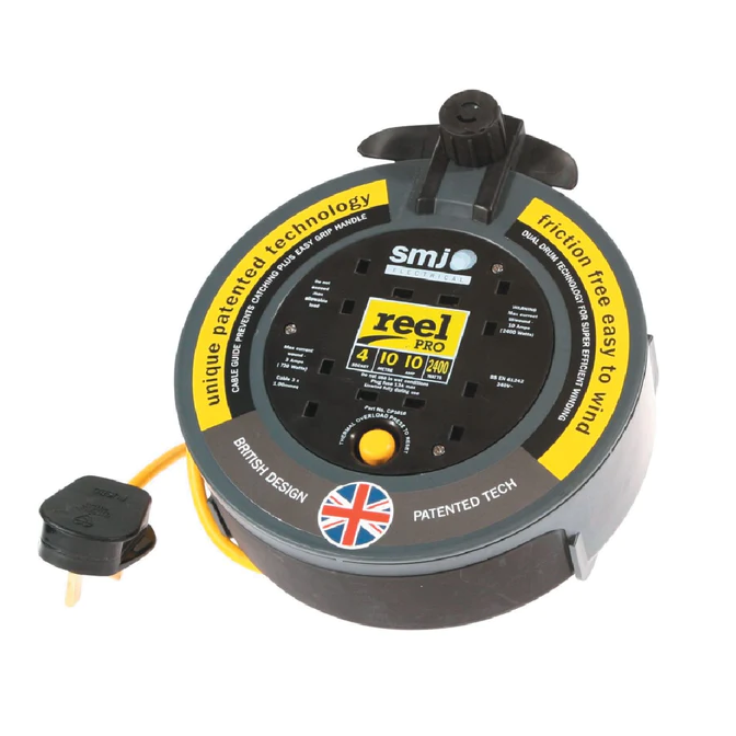 SMJ 10 Metre Cable Reel Extension Lead CP1010 BQ 230 Volts smj-10-metre-cable-reel-extension-lead-cp1010-bq-230-volts