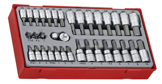 Teng TTBS35 35 piece 3/8"& 1/4" Drive Metric Bit Socket Set