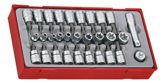 Teng TTTX30 30 piece 3/8"& 1/4" Drive Metric Bit Socket Set