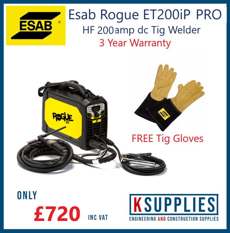 Esab Rogue ET200i PRO HF start DC Tig Welder