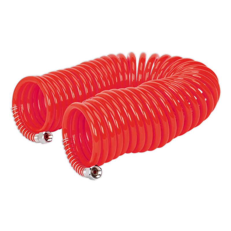 Sealey AH10c/6 Coiled Air Hose 10mtr 6mm Hose