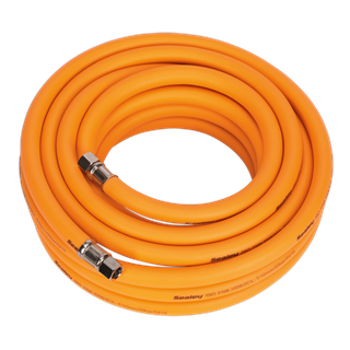 Sealey AHHC1038 High viz Air Hose 10 meter 10mm 1/4bsp Fitting
