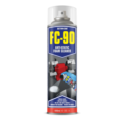 Action Can FC90 500ml Aerosol Anti Static Foam Cleaner