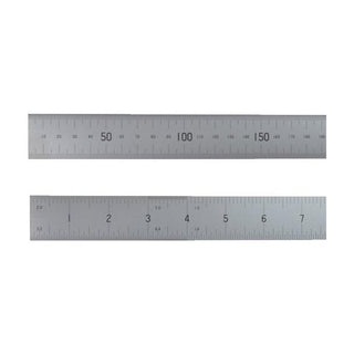 Fisher 6"/150mm Satin Chrome Steel Rule