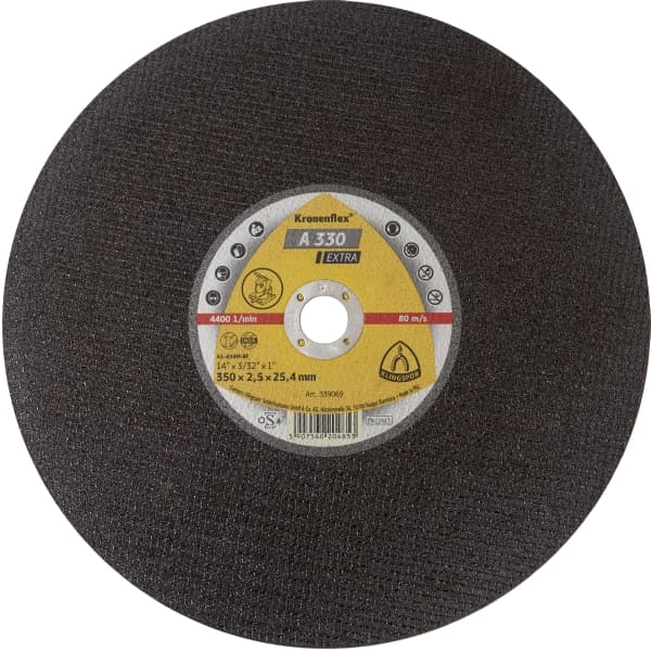 Klingspor 356mmx25.4mm Bore A330 Cutting Disc 14"x1" Bore