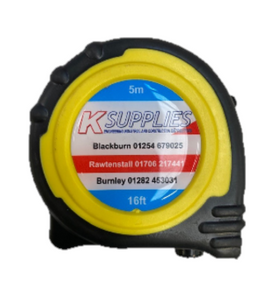 K Supplies 5mtr/16ft Tape Measure Own Brand (6Pack)