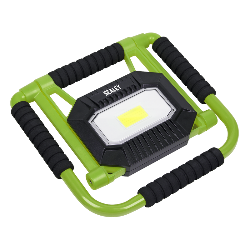 Sealey LEDFL20W Rechargeable Portable Fold Flat Floodlight 20W COB LED Lithium-ion