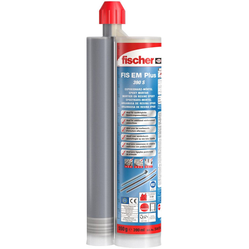 Fischer FIS EM Plus 390s Epoxy Mortar Resin 390ML 544155