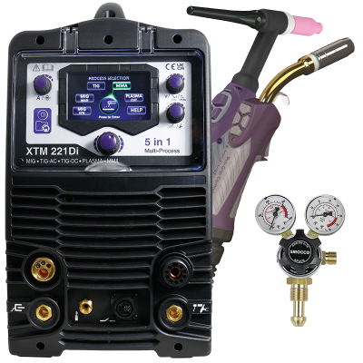 Parweld xtm221Di Plasma, Mig, AC/DC Tig ,MMa, Multi process 5 in 1