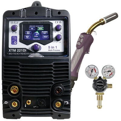 Parweld xtm221Di Plasma, Mig, AC/DC Tig ,MMa, Multi process 5 in 1