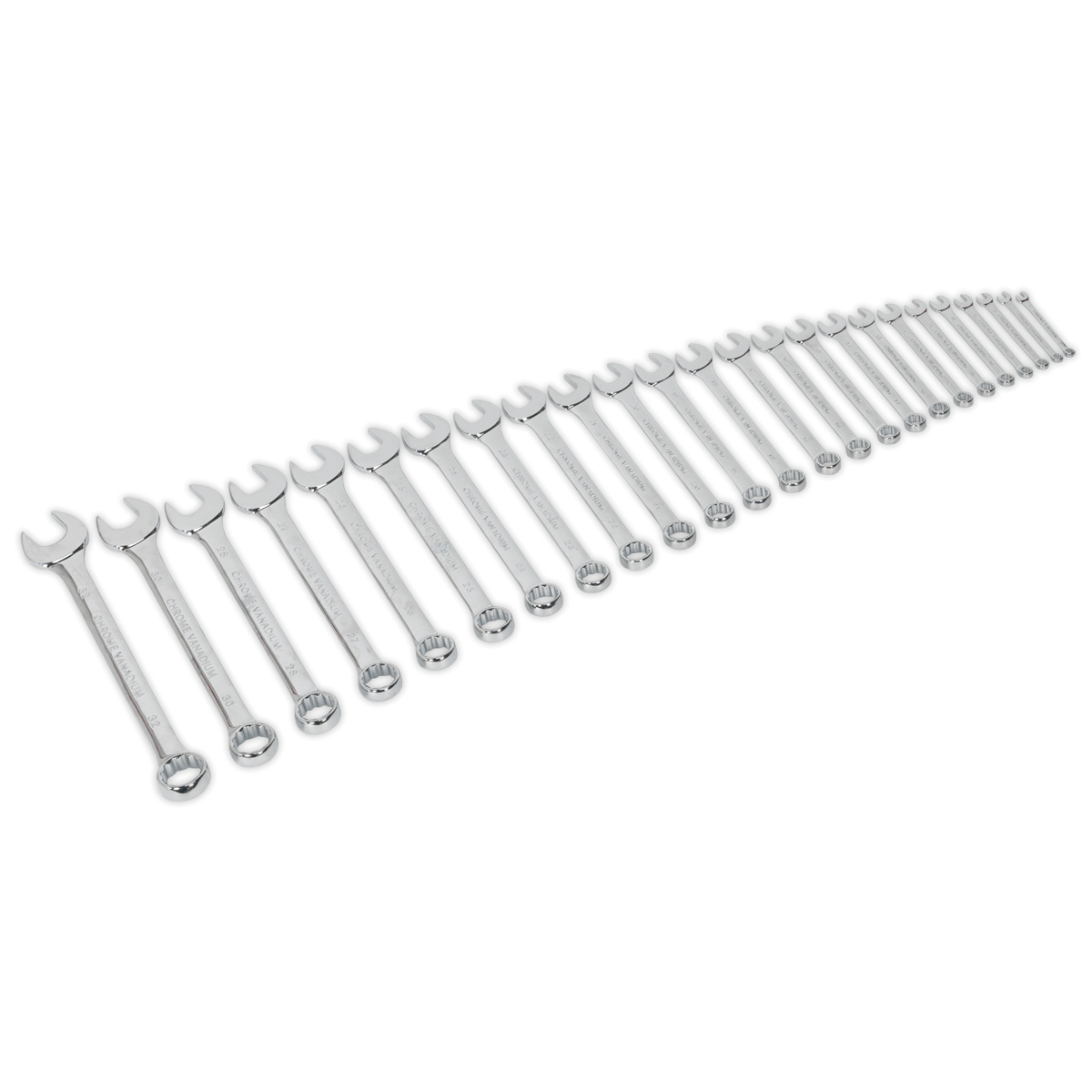 Kamasa Tools 25-Piece Combination Spanner Set - Metric Sizes 6mm To 32mm, Chrome Vanadium