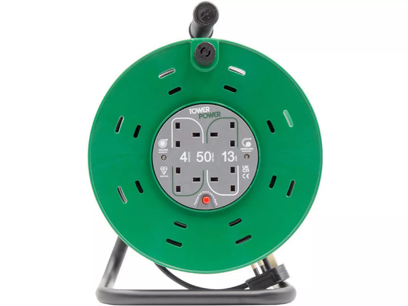 Tower 50 Meter 230v Extension Cable Reel