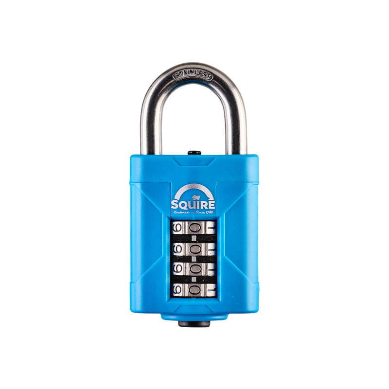 Squire CP50S - 50mm Combination Padlock - Stainless Steel Shackle