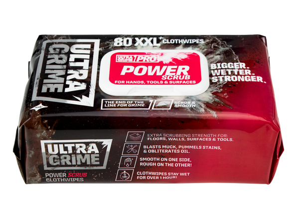 ULTRAGRIME® PRO POWER SCRUB Industrial Wipes (80 Pack)