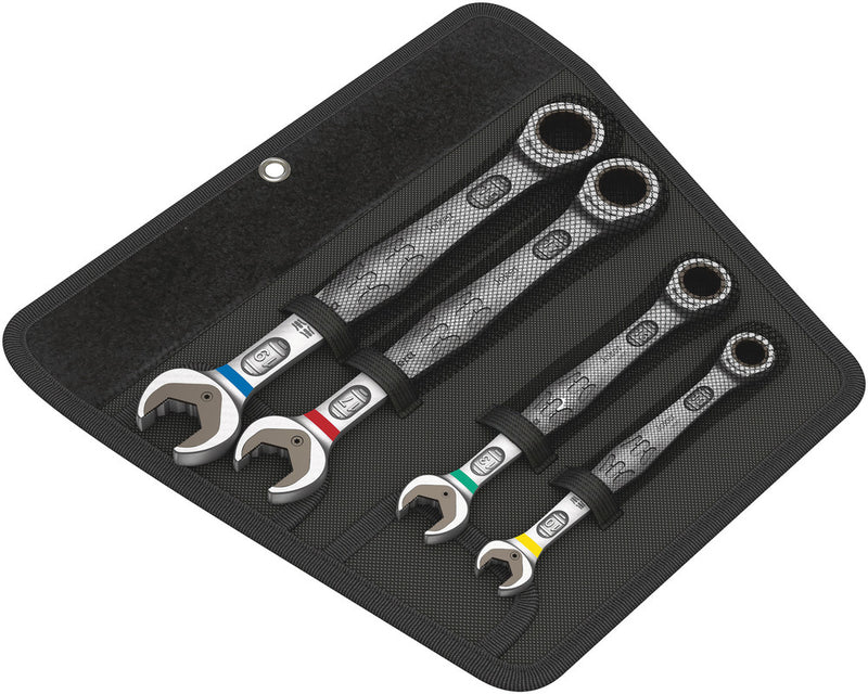 Wera 10-19mm JOKER WRENCH RATCHET COMBI SET 4PC