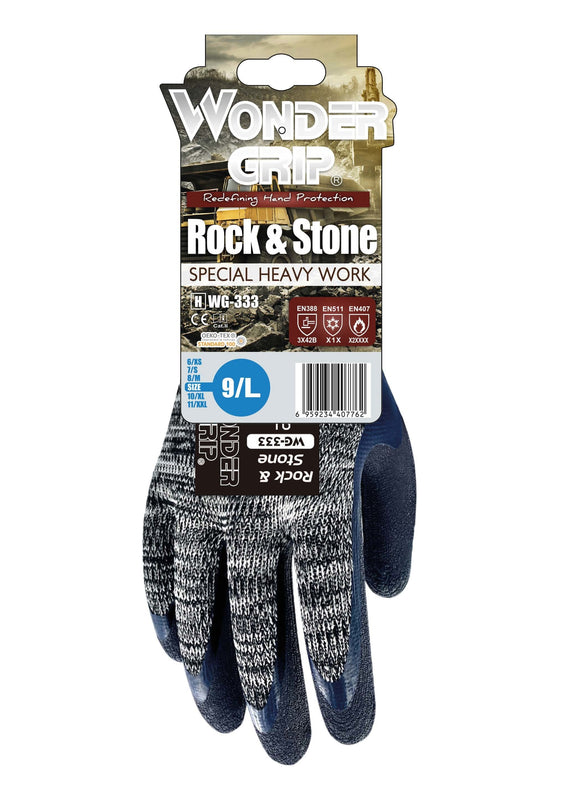 Wonder Grip® Rock & Stone Size 10 XL Glove wg333