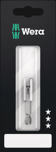 Wera 899/4/1K BIT HOLDER 1/4" 50mm UNIVERSAL MAGNETIC CARDED