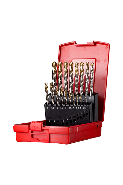 Dormer A095201  1-10mm Drill Bit Set Tin coated 19pc A002