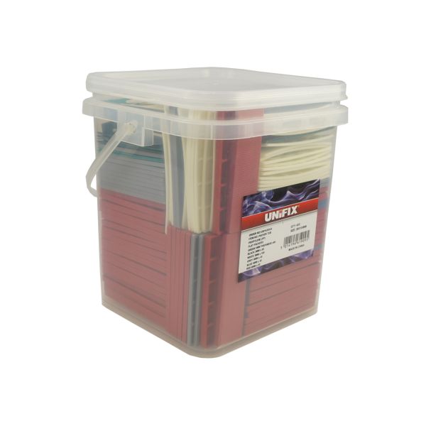 Unifix 400PC Plastic Packers Assorted 1-6MM In A Bucket (PACKERTUB)