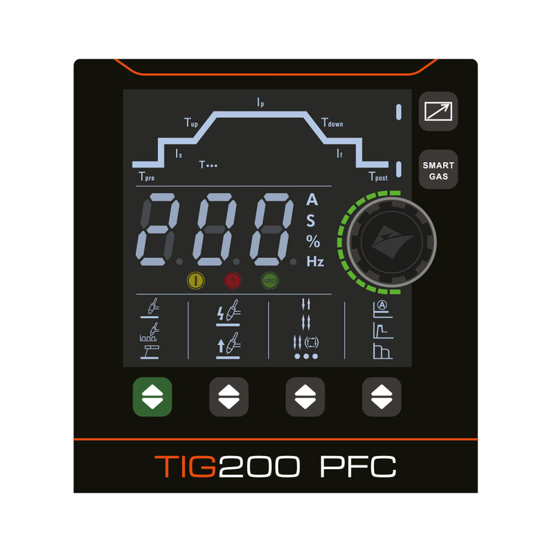 Jasic Evo Tig ET-200 PFC DC Tig Inverter c/w Case & Torch