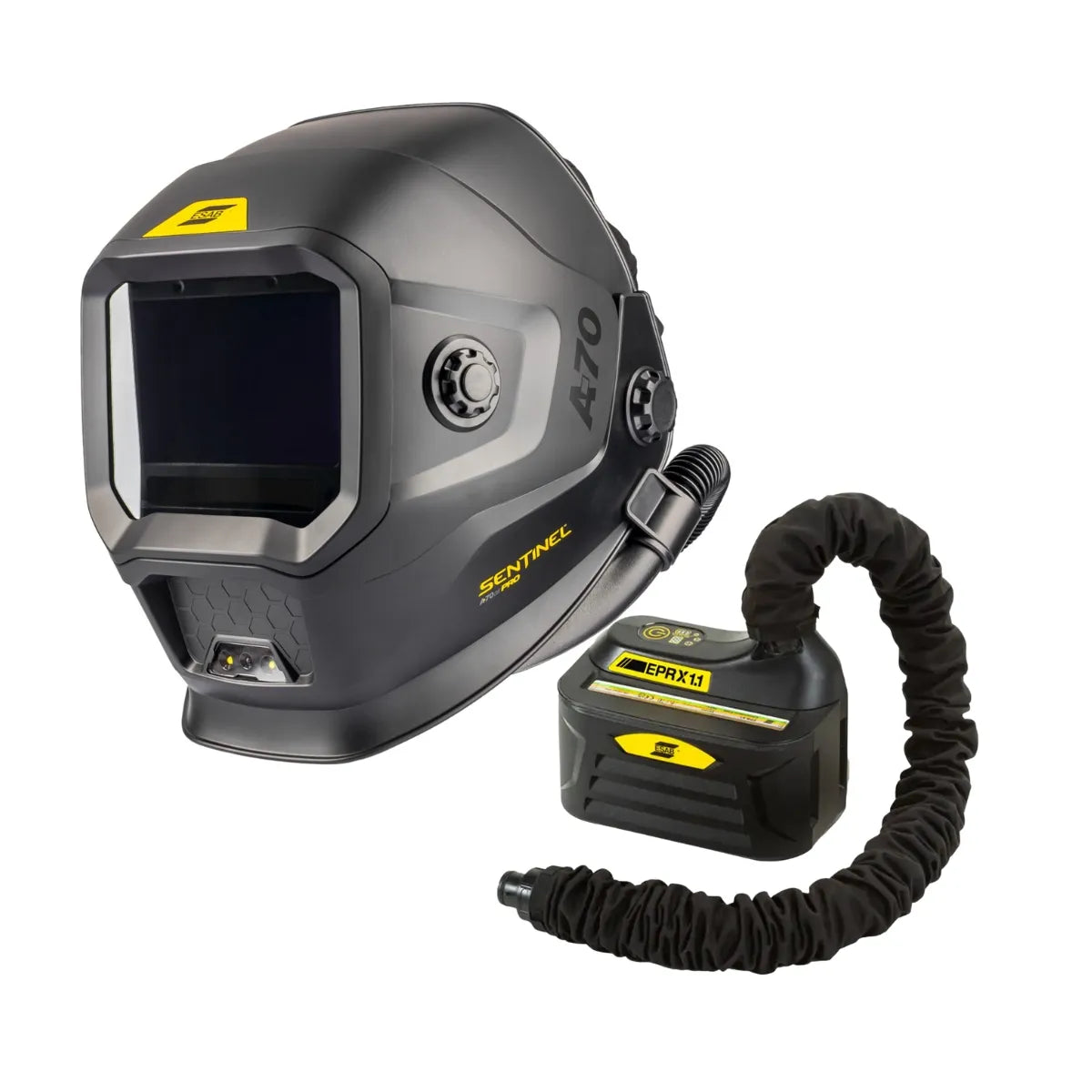 Esab SENTINEL A70 AIR PRO Flip-Up Welding Helmet With EPR-X1 PAPR SYST