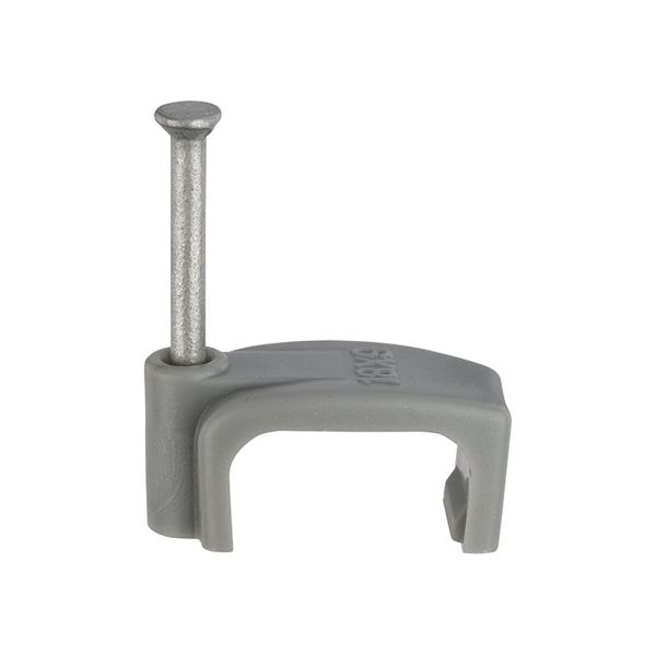 Unifix Grey FTE Cable Clips - 4.0mm 13x6mm Box 1000