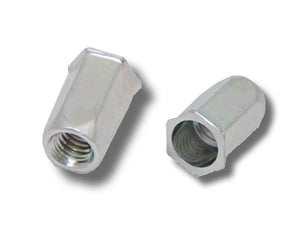 JRP M8 x 18.0 (1.0-4.0) Steel Reduced Head Full Hexagon Body Open Rivet Nuts (Box250)