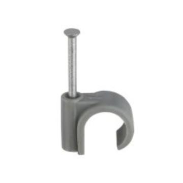 Unfix 14mm Grey Round Cable Clip (1000)