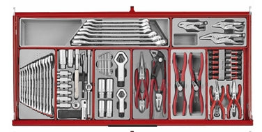 Teng 37" PRO35™ ROLLER CABINET TOOL KIT 663 PIECES RED