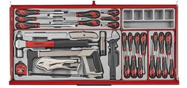 Teng 37" PRO35™ ROLLER CABINET TOOL KIT 663 PIECES RED