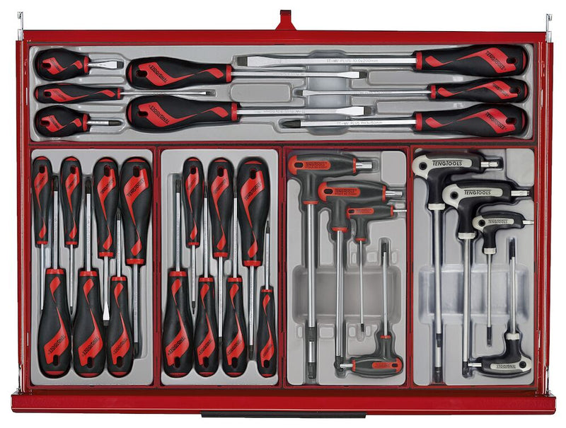 Teng Tools TKS26R753T  26" PRO35™ stack tool kit 753 pieces red