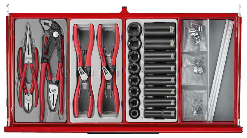 Teng Tools TKS26R753T  26" PRO35™ stack tool kit 753 pieces red